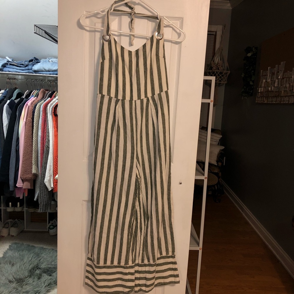 4 for $20/romeo + juliet couture striped jumpsuit